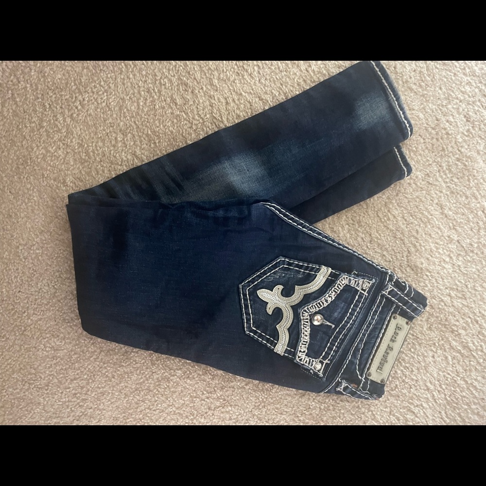 Dark wash size 27 straight leg jeans